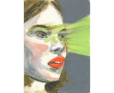 
	
		Mercedes Helnwein
		Linda, 2021
		Oil Pastel on Paper
		Signed verso
		15 x 10cm (5¾ x 3¾ in.)
		
		Mercedes Helnwein is