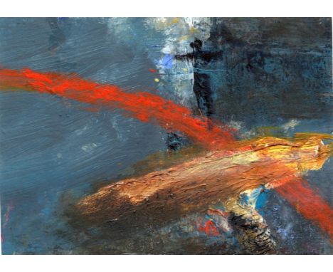 
	
		Carol Hodder
		Between Worlds, 2021
		Acrylic on Card 
		Signed verso
		15 x 10cm (5¾ x 3¾ in.)
		
		Carol Hodder invest