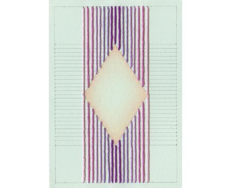 
	
		Cecilia Charlton
		Shape Play (Diamond), 2021
		Silk Thread, Pencil and Coloured Pencil on Paper
		Signed verso
		15 x 1