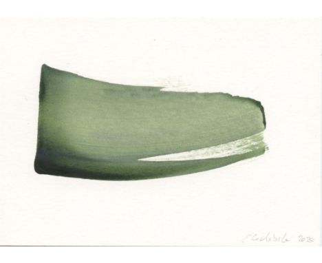 
	
		Emma Godebska
		Deep Green, 2020
		Acrylic on Paper
		Signed recto, further signed verso
		10 x 15cm (3¾ x 5¾ in.)
		
		