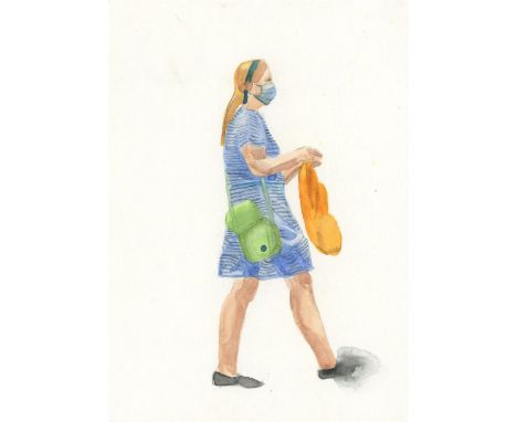 
	
		Annabelle Shelton
		On The Go 1, 2021
		Watercolour on Paper
		Signed verso
		15 x 10cm (5¾ x 3¾ in.)
		
		Annabelle She