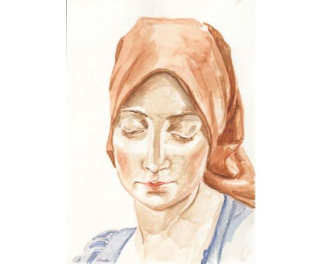 
	
		Rebecca Fortnum
		Prosopopoeia (Dalou, V&amp;A), 2021
		Watercolour on Paper
		Signed verso
		15 x 10cm (5¾ x 3¾ in.)
		