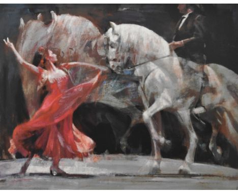 After Fletcher Sibthorp (British b.1967) limited edition colour print 'Bailadora y Caballo' (Dancer and Horse) signed and num