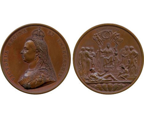 COMMEMORATIVE MEDALS, British Historical Medals, Victoria, Golden Jubilee, 1887, Official Bronze Medal, by Sir J E Boehm and 