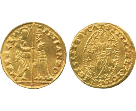 WORLD COINS, Italy, Venice, Pietro Lando (1539-1545), Gold Ducat, undated, PET LANDO•, star in exergue, rev legend ends DVCAT