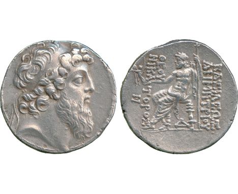 ANCIENT COINS, Greek, Kingdom of Syria, Demetrios II Nikator (second reign, 129-125 BC), Silver Tetradrachm, mint of Antioch,