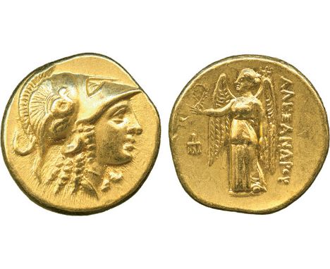 ANCIENT COINS, Greek, Kingdom of Macedon, Alexander III, The Great (336-323 BC), Gold Stater, mint of Amphipolis, struck c.33