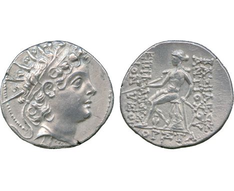 ANCIENT COINS, Greek, Kingdom of Syria, Antiochos VI Dionysos (144-142 BC), Silver Drachm, mint of Antioch, struck 143/2 BC, 