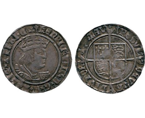 BRITISH COINS, Henry VIII (1509-1547), Silver Groat, Second Coinage (1526-1544), London, Laker type D, crowned bust right, in