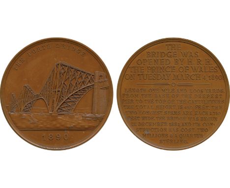 COMMEMORATIVE MEDALS, British Historical Medals, The Opening of the Forth Railway Bridge, by the Prince of Wales, Bronze Meda