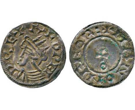 BRITISH COINS, Edward the Confessor, Silver Penny, Radiate / Small Cross type (1044-1046), York mint, moneyer Man, draped bus