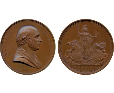 COMMEMORATIVE MEDALS, British Historical Medals, Victoria, Art Union of London, William Wyon, 1854, Bronze Medal, by L C Wyon