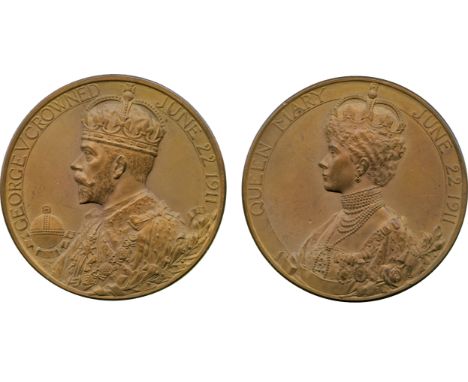 COMMEMORATIVE MEDALS, British Historical Medals, George V (1910-1936), Coronation 1911, Bronze Medal, by B Mackennal, bust le