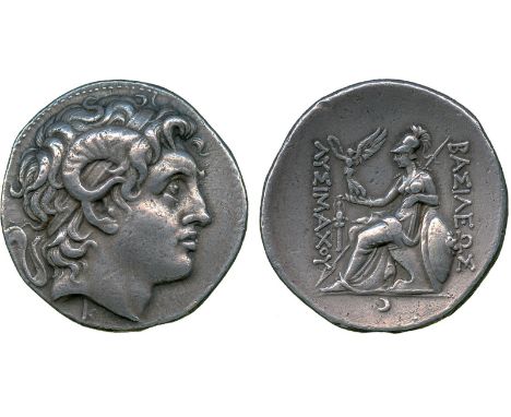 ANCIENT COINS, Greek, Kingdom of Thrace, Lysimachos (323-281 BC), Silver Tetradrachm, mint of Pergamon, lifetime issue, struc