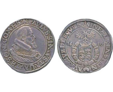 WORLD COINS, Austria and Holy Roman Empire, Trautson, Paul Sixtus I (1589-1621), Silver Thaler, 1620, bust right, wearing the