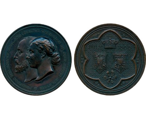 COMMEMORATIVE MEDALS, British Historical Medals, Princess Helena, Marriage to Prince Christian of Schleswig-Holstein, Bronze 