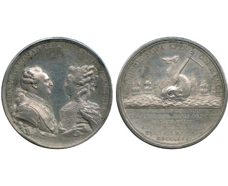 WORLD COMMEMORATIVE MEDALS, France, Louis XVI (1754-1774-1793) and Marie-Antoinette (1755-1793), The Birth of the Dauphin, Si