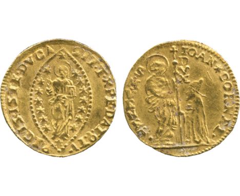 WORLD COINS, Italy, Venice, Giovanni II Corner (1709-1722), Gold Zecchino, undated, IOAN«CORNEL•, sixteen stars, 3.48g (F 137
