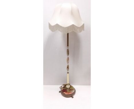 Onyx & Brass Standard Lamp & Shade