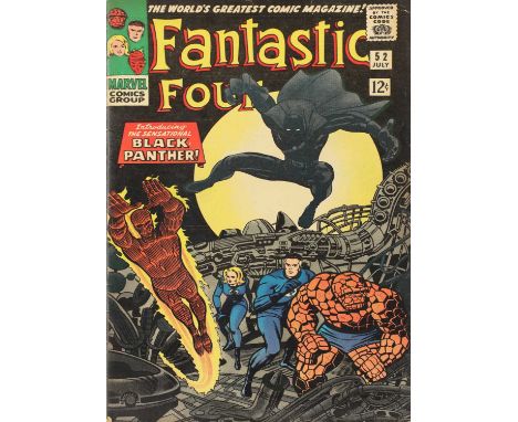 A collection of Marvel Black Panther comics,including the Ruler of Wakanda's first-ever appearance in Fantastic Four #52, UK 