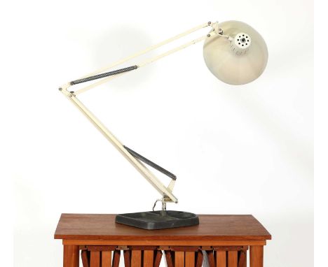 An anglepoise desk lamp,designed by Jac Jacobsen for Naska Loris, labelled, 80cm highSome chips and wear to the arms and shad