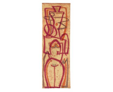 *Michael O'Connell (1898-1976)'Nude figure'paste resist on light cotton, signed134 x 34cm*Artist's Resale Right may apply to 