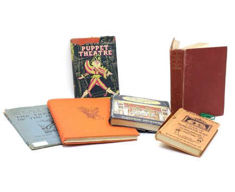 The Jacquard Puppets,six various books including a pamphlet on puppets, comprising:'The History of the English Puppet Theatre