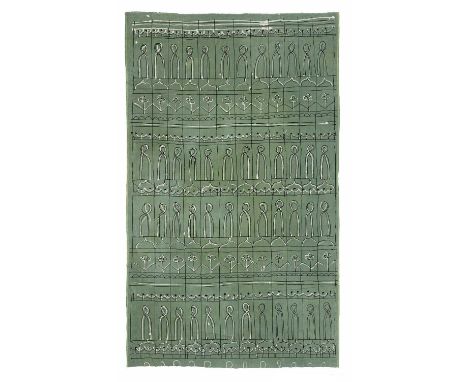 *Michael O'Connell (1898-1976)'Architectural Frieze'paste resist on light cotton146 x 87cm*Artist's Resale Right may apply to
