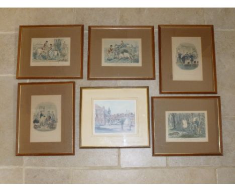 JOHN LEECH (1817-1864), 3 HANDCOLOURED SPORTING PRINTS 'THE FOREIGN PRINCE DISTINGUISHES HIMSELF', 'WHO WOULD HAVE THOUGHT OF
