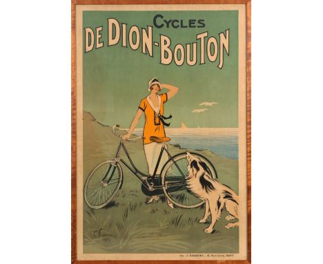 Félix Fournery (1865-1938)France, dated 1925Cycles de Dion-BoutonPrinted by J. Barreau_ 16, Rue Littré, ParisColour lithograp