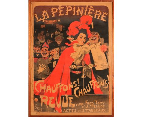 Jules Alexandre Grün (1868-1934)France, circa 1898La Pépiniére, Chauffons! Chauffons! RevueColour lithograph, Framed and moun