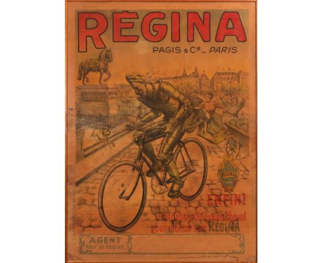 Regina poster, by Philippe ChapellierFrance, circa 1900Designed and printed by Philippe ChapellierColour lithograph, framed b