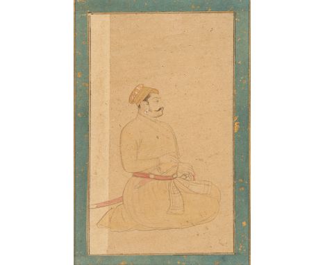 A portrait of Crown Prince Gopal Singh of Nagore, Rajasthan, mid 18th century ADA painting of a male, identified by the inscr