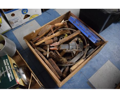 A Box of Vintage Workshop Tools 