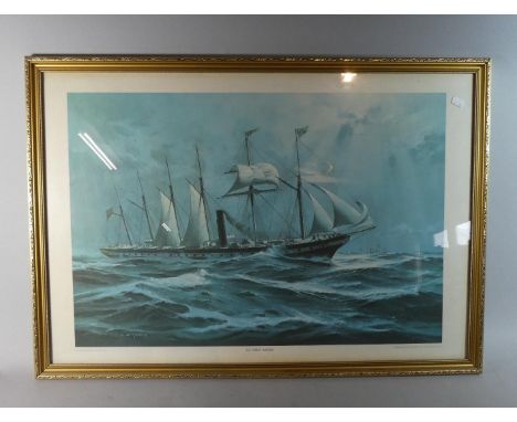 A Framed K A Griffin Print, SS Great Britain, 70.5cm Wide 