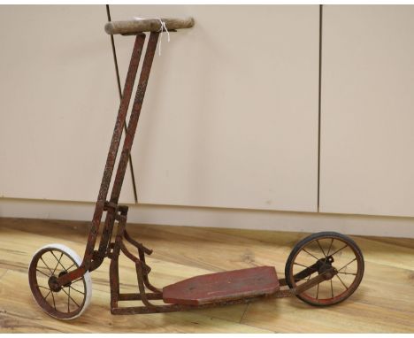 A child's folding scooter