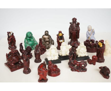 Collection of Buddha's mainly resin to include ceramic &amp; stone 