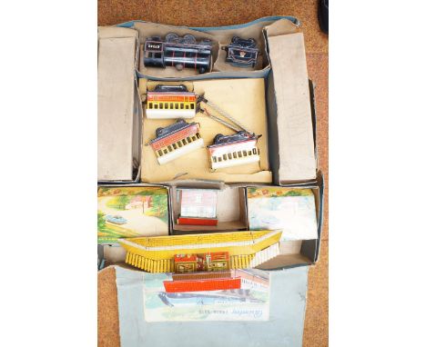 brimtoy vintage tin plate train set 