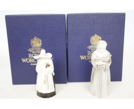 2x Royal Worcester 1855 reproduction candle snuffers with boxes 