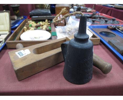 L N E R Guards Rattle and a XIX Century Wells' Engineers Lamp, No. 4 Patent. (2)