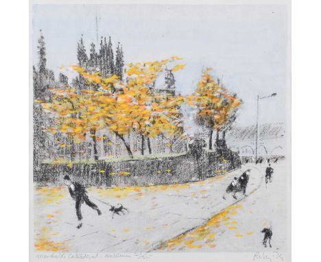 Harold Riley (British 1934-) "Seasons at Manchester Cathedral" Each signed, titled and dated '79 and numbered 21/25 in pencil
