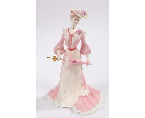 Coalport Edwardian Garden Party Collection figurine - 'Lady Caroline', No. 1876/9500, with a certificate of authenticity 