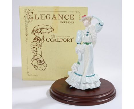 Coalport Golden Age Collection figurine - 'Beatrice At The Garden Party', No. 7688/12,500, boxed with a stand and a certifica