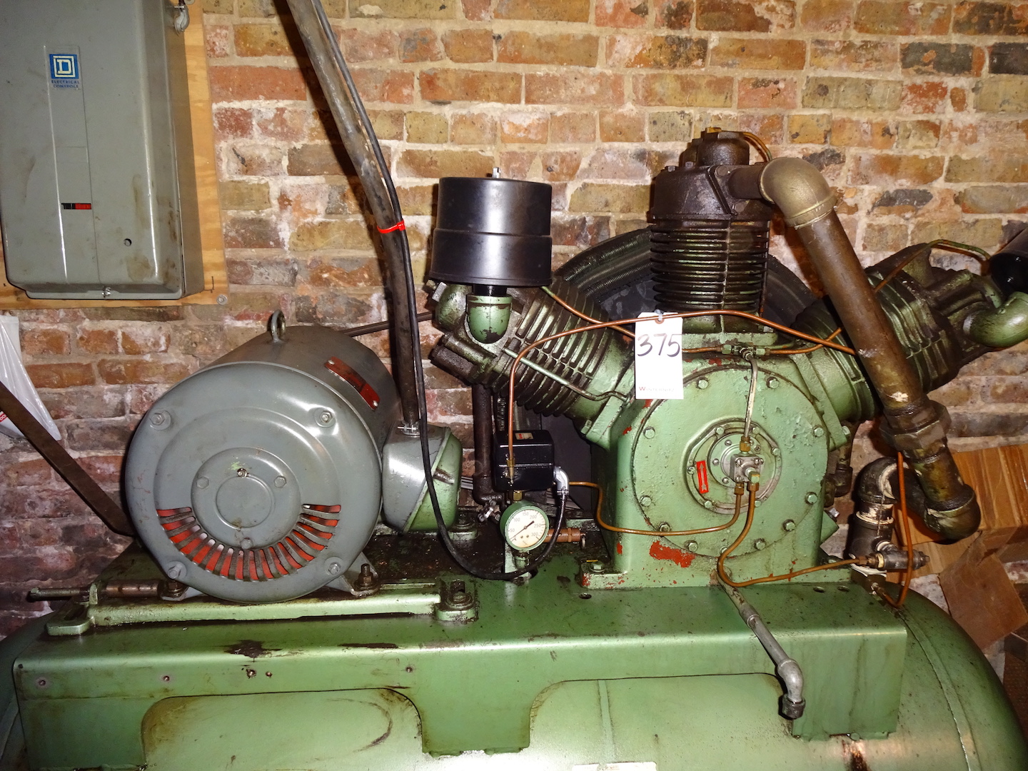 Westinghouse 20 HP Model 4AWC-1 Tank Mounted Air Compressor, S/N ...