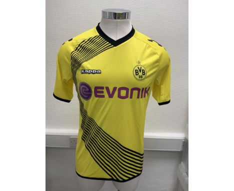 Borussia Dortmund 2011/2012 Match Issued Football Shirt: Issued for the match v Arsenal in the Champions League. Number 25 Ow