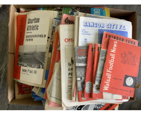 60s + 70s Football Programmes: Around half are Arsenal homes with a selection of many other clubs in two boxes to include Lei