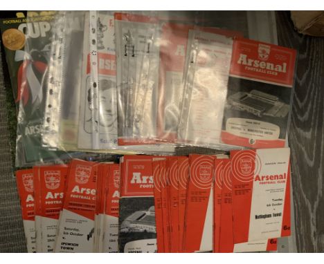 Arsenal Home Football Programme Collection: From the mid 50s to the late 70s with a few more recent. Vendor has included a li