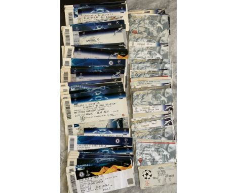 Chelsea + Arsenal European Home Football Tickets: 36 Arsenal from the mid 90s for a further 10 years. C/W 73 Chelsea from the