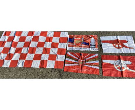 Arsenal Football Memorabilia Boxes: Includes badges hats 1971 long play record cup final programmes magazines yearbooks silk 