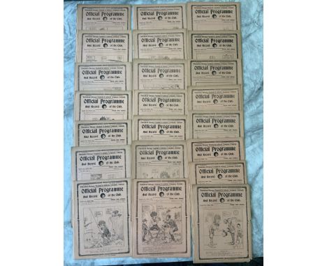 1923/1924 Tottenham Complete Home Football Programmes: London Combination matches with two different date matches v each team